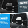 Ford F250 F350 Super Duty 2 x White Top Half Door Mirror Cap Covers (2017-2024)