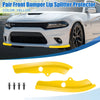 Dodge Challenger 1 x Pair Front Bumper Lip Splitter Protector Yellow