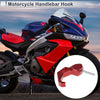 Motorcycle Finger Shape 1 Set Aluminum Alloy Motorcycle Hanging Hook 68mm Red Black
