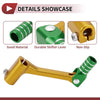 Bosuer Cheetah Gold Tone Green Foldable Shifter Lever