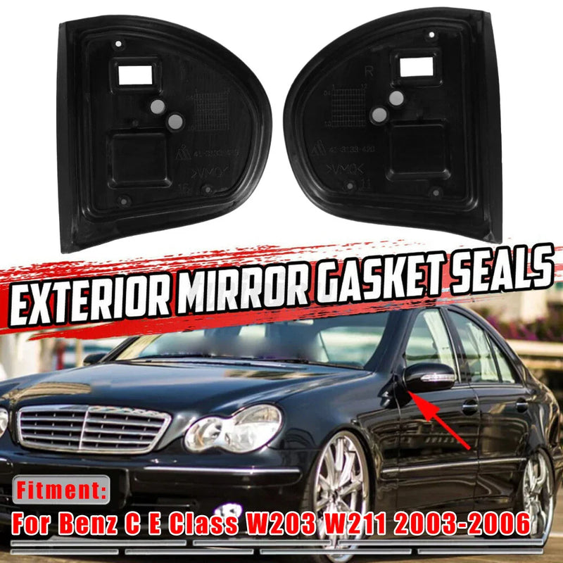 Mercedes E Class W211 LH+RH Door Mirror Gasket Seals Set (2003–2006)