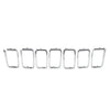 Jeep Grand Cherokee 7x Front Grille Cover Inserts (2017-2021)