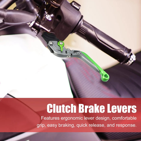 Kawasaki Z250SL 2 x Brake Clutch Levers Titanium Tone Green