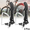 2 x Adjustable Bicycle Motorcycle Drink Holder Bottle Cages Rack Silver Tone