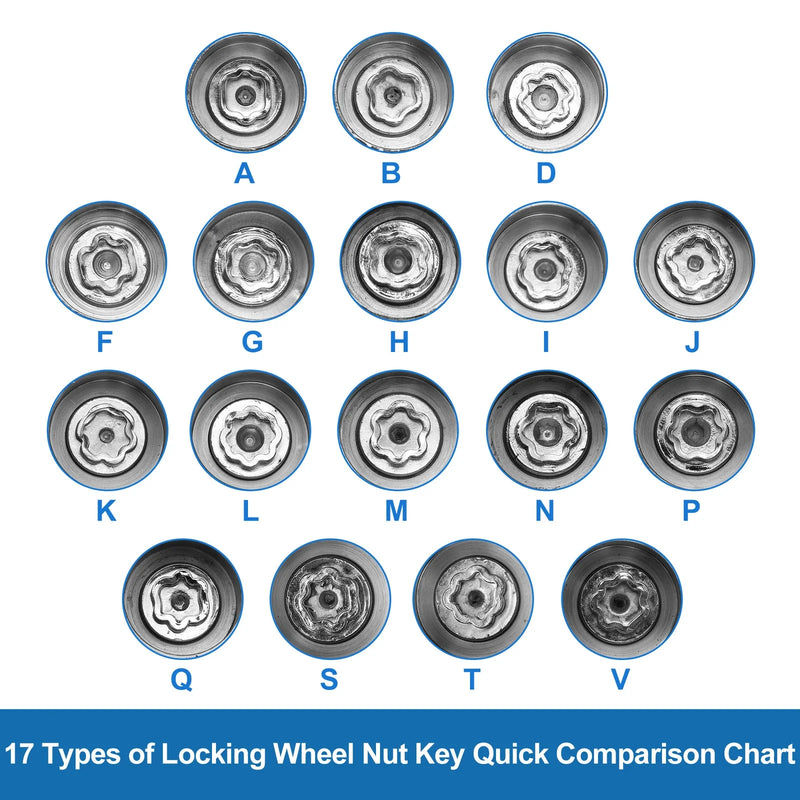 Land Rover B Wheel Lock Lug Nut Anti-Theft Key Socket