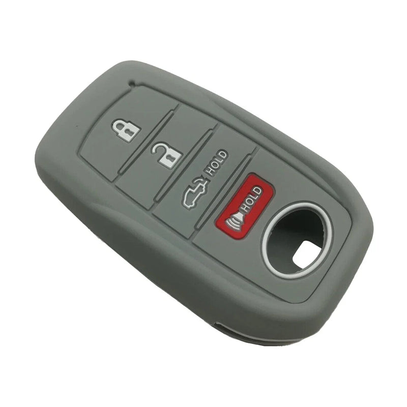 Toyota Venza Grey Silicone 4 Button Key Cover Case (2021-2023)