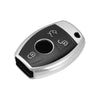 Mercedes Benz C E S M CLS G Car Key Fob Cover Remote Case Silver