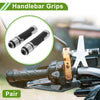 Motorcycle 7/8" / 22mm / Hand Grips Rubber Silver Tone Rhombus