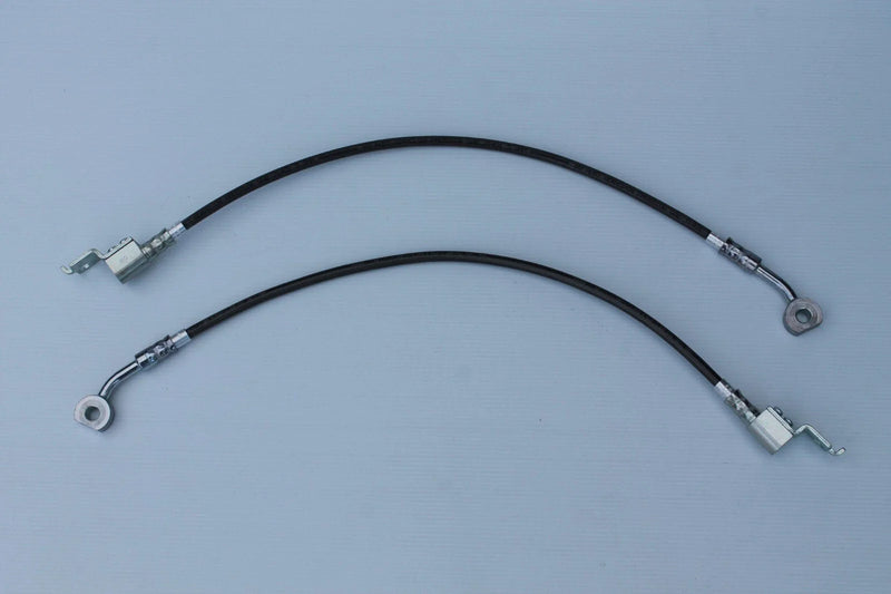 Jeep Wrangler TJ Braided Front Brake Hose Set (2) (8/96 - 2/07)
