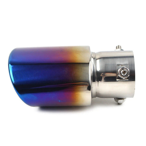 Car Muffler Stainless Steel Blue Rear Exhaust Pipe Tip
