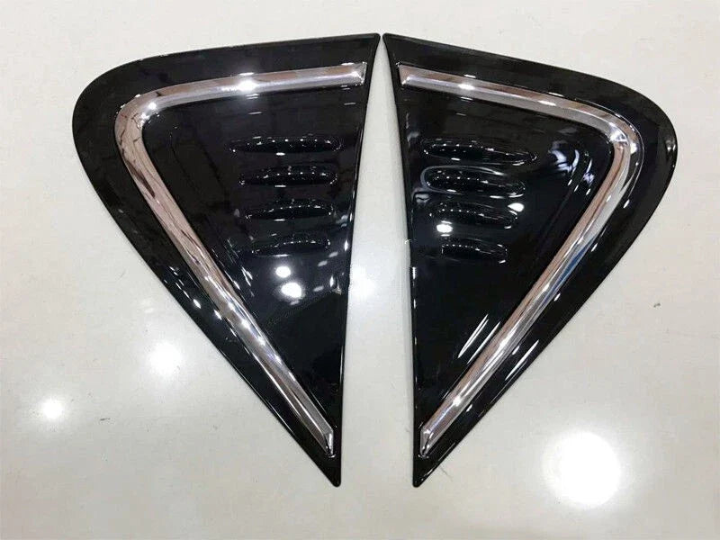 Toyota C-HR (2018-2023) 2 x Glossy Black Side Wing Fender Air Vent Cover Trim