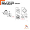 Navara D40 D23 NP300 Steel Rim Nissan Wheel Centre Cap Cover (05-20)