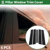 BMW X1 (2009-2015) Black 6 Pcs Door Pillar Window Trim