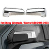 Chevy Silverado / GMC Sierra 1500 Chrome Top Half Mirror Covers (2019-2023)