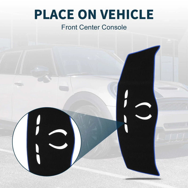 BMW Mini Cooper (MINI) Black Blue Dash Cover Mat (2014-2024)