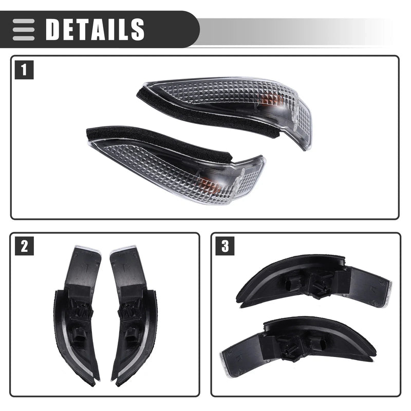 Toyota Corolla (2014) - Black Plastic 1 Set Rear Turn Signal Light