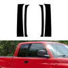 Dodge Ram 4 Pcs Outer Door Pillar Trim Black (1994-2001)