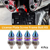Universal Motorcycle License Plate Screws Cover 45mm