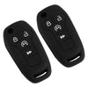Ford F-150 F250 F450 4 Button Car Key Cover Case Chain Holder (2015-2023)