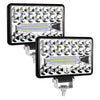 2 x 60W 3X5 Inch Chrome Rectangular LED Headlights