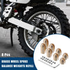 Motorcycle 8pcs/Set Brass Wheel Spoke Balance Weights Refill with Wrench