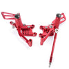 Suzuki GSXR1000 GSXR600 GSXR750 Red Rearsets Foot Pegs (2000-2005)