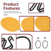 Honda Z50 Z50R Yellow Front Plate & Clips & Bands Mount Kit (1979–1987)