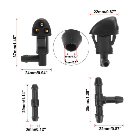 Chevrolet Cruze 5 x Windshield Wiper Fluid Squirter Nozzle (2009-2014)