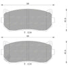 Kia Shuma S2 1.8L TE Set Rear Disc Brake Pads (2000 - 2001)