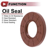 Oil Seal 2 x Rotary Shaft Seal FKM Rubber 35x72x8mm Brown