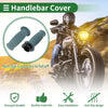 Motorcycle Handle Bar Throttle Gray Blue 7/8 22mm Hand Grips Cover