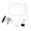 Harley Touring Road Glide Backrest Pad Mounting Kit