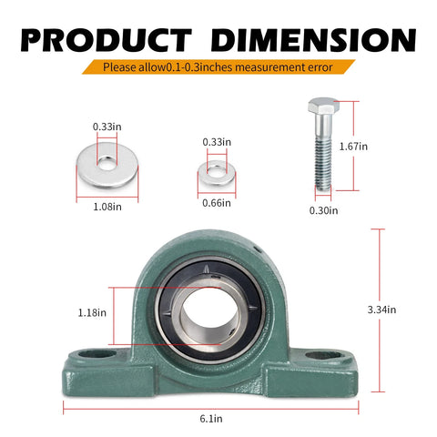 Polaris Ranger Crew 500 / 800 Front Prop Shaft Support Bearing