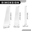 Ford Expedition (1997-2016) Chrome Silver 6 x Car Pillar Window Trim Covers