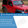 Jeep Gladiator JT Hood Air Outlet Vent Cover Trim 7 x Pcs (2020-2024)