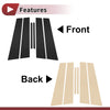 Lexus IS (2021-2023) Black 6 Pcs Car Door Pillar Window Trim