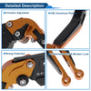 Suzuki GSXR150 (2017-2020) Orange Black Adjustable Brake Clutch Levers