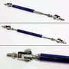 Universal Blue Adjustable Front Bumper Lip Splitter Strut Rod Tie Support Bar
