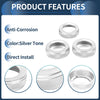 Mercedes-Benz A B E GLK GLA CLA Class Silver Tone 3 x AC Media Knob Covers