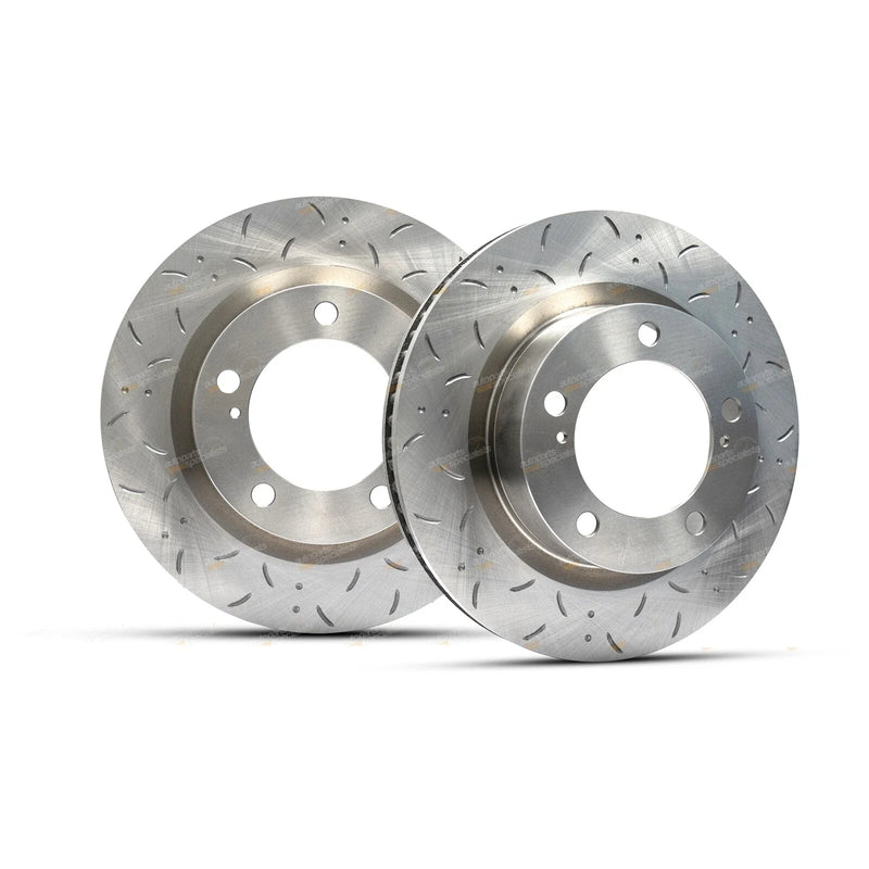 Landcruiser URJ202R UZJ200R Slotted Front Disc Rotor Pair (2007–2015)
