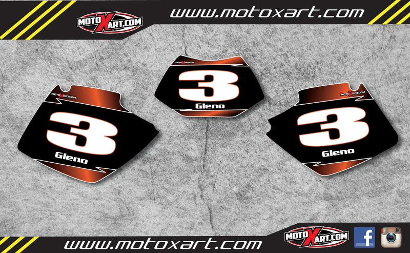 KTM EXC (1998-2003) - Stickers / Decals Custom Number Plate Graphics