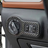 For Maserati Ghibli 13-21 Dry  Carbon Fiber Headlight Switch Buttons Cover Trim