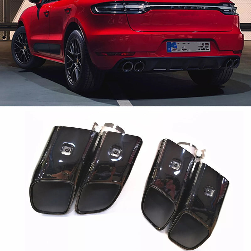 Porsche Macan Rear Bumper Exhaust Muffler Pipe Quad (2019-2022)