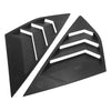 Ford Focus (2012-2018) Gloss Black Auto Rear Side Window Louvers Covers