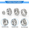 Honda Civic (2022) - 4 x Silver Tone AC Media Tune Switch Knob Cover Ring