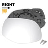 Porsche Cayenne Right Side Heated White Mirror Glass (2007-2010)