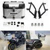 Harley Softail FXLR Silver Tail Box Luggage Case with Rack (2018)