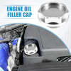 Honda Engine Silver Tone Oil Filler Cap Tank Cover