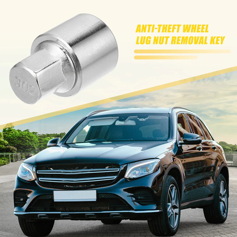 Mercedes Benz 302 Wheel Lock Lug Nut Set with Protector Socket