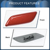 Honda Accord VIII 2011-2013 Red 1 Pcs Front Left Washer Nozzle Cover